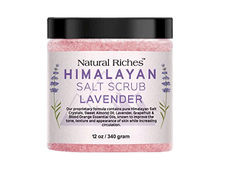 Natural Riches Pink Himalayan Salt Exfoliating Body Scrub with Lavender and Citrus