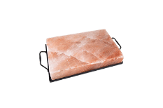 Zenware Natural Himalayan Block Cooking Salt Plate Holder Set