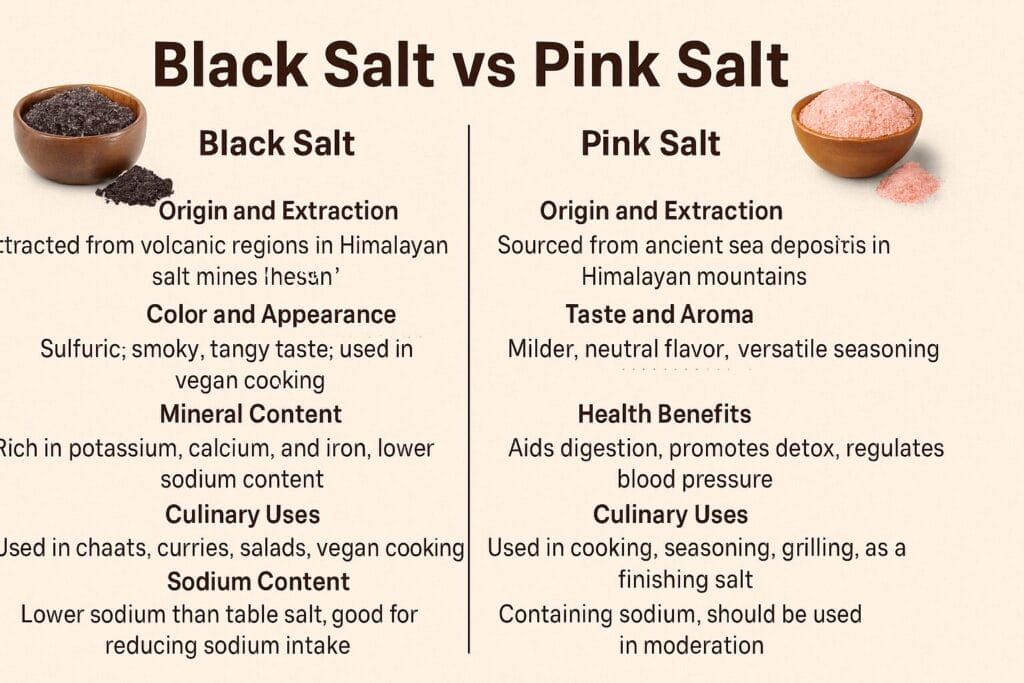 Black Salt vs Pink Salt Benefits: 7 Ultimate Differences ? 3 Black Salt vs Pink Salt