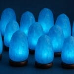 blue salt lamp