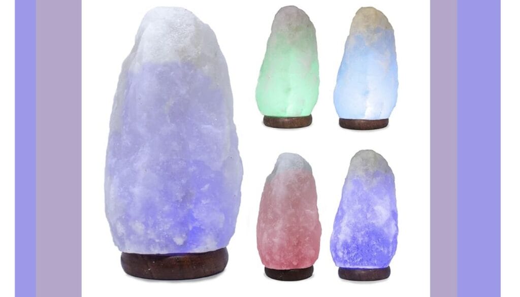 blue salt lamp