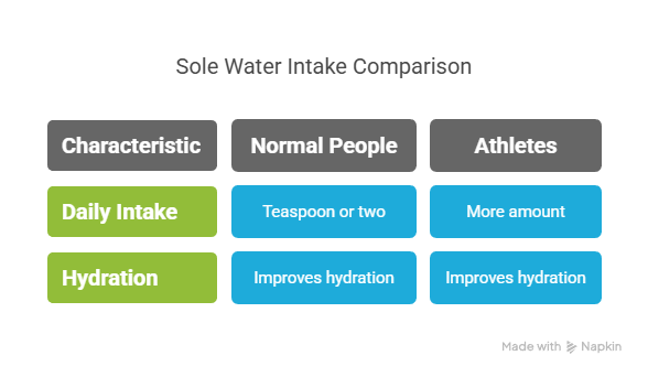 How to make sole water